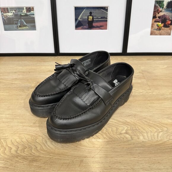 Dr Martens Vegan Adrian Felix Platform Tassel Loafers - Picture 2 of 4